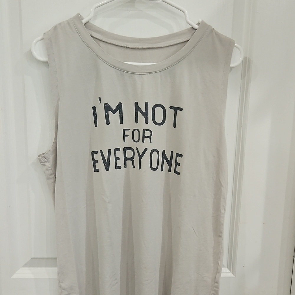 Women's Sleeveless Graphic Top - Gray